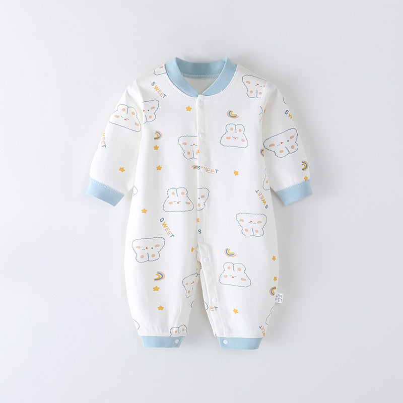 Combed Cotton Printed Newborn Clothes Boneless Jumpsuit - Snug as a Bug in Our Boneless Baby Jumpsuit