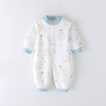 Combed Cotton Printed Newborn Clothes Boneless Jumpsuit - Snug as a Bug in Our Boneless Baby Jumpsuit