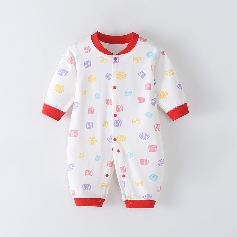 Combed Cotton Printed Newborn Clothes Boneless Jumpsuit - Snug as a Bug in Our Boneless Baby Jumpsuit