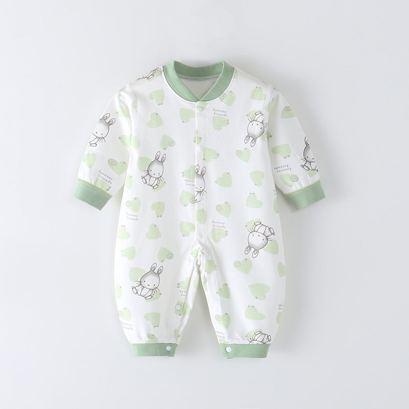 Combed Cotton Printed Newborn Clothes Boneless Jumpsuit - Snug as a Bug in Our Boneless Baby Jumpsuit