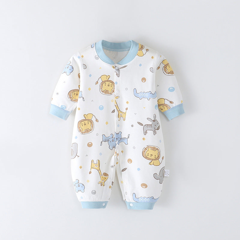 Combed Cotton Printed Newborn Clothes Boneless Jumpsuit - Snug as a Bug in Our Boneless Baby Jumpsuit