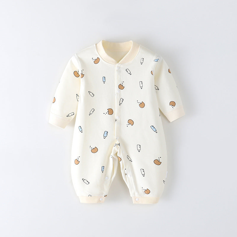 Combed Cotton Printed Newborn Clothes Boneless Jumpsuit - Snug as a Bug in Our Boneless Baby Jumpsuit