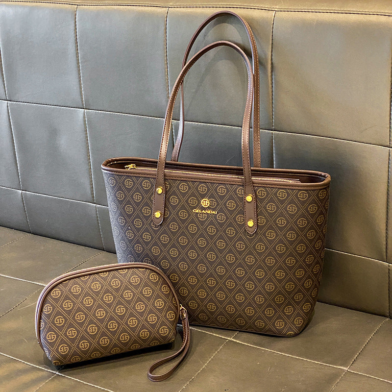 Commuting Large Capacity Tote Bag with Nylon and PVC Design - Teleplus commuting large capacity totes fashion