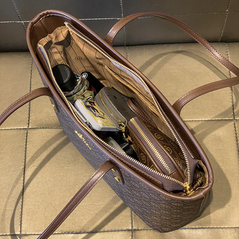 Commuting Large Capacity Tote Bag with Nylon and PVC Design - Teleplus commuting large capacity totes fashion