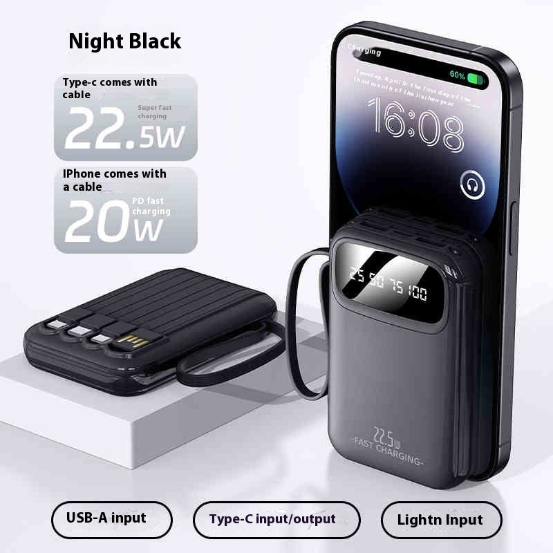 Compact And Portable Large Capacity Power With Cable - portable large capacity power