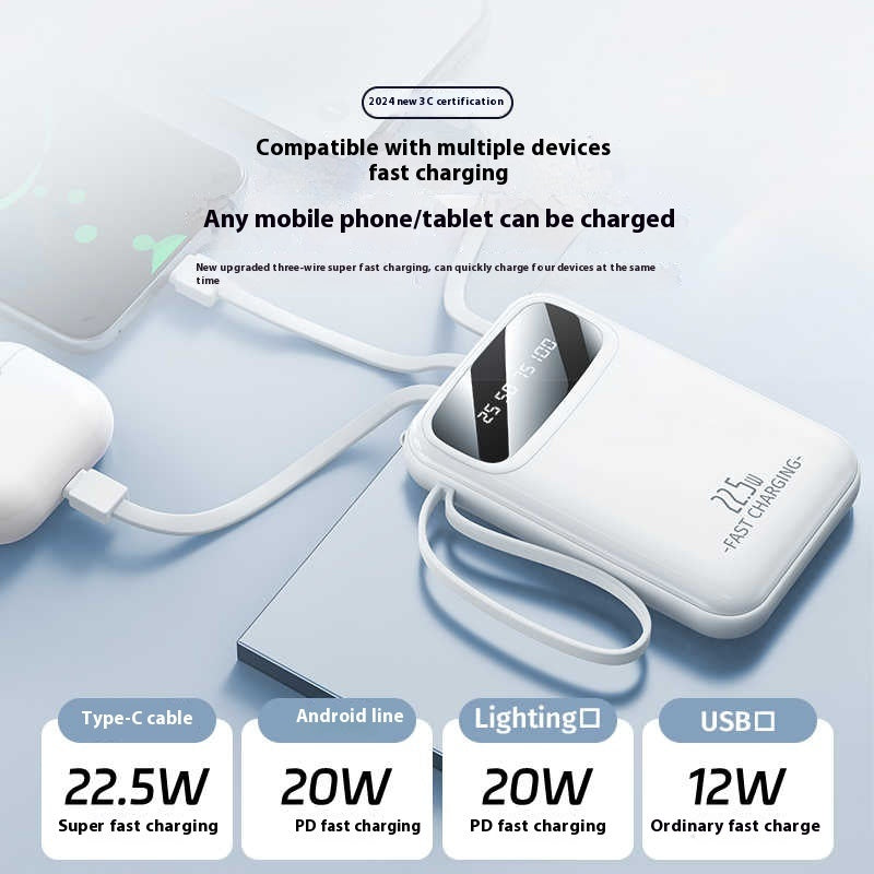 Compact And Portable Large Capacity Power With Cable - portable large capacity power