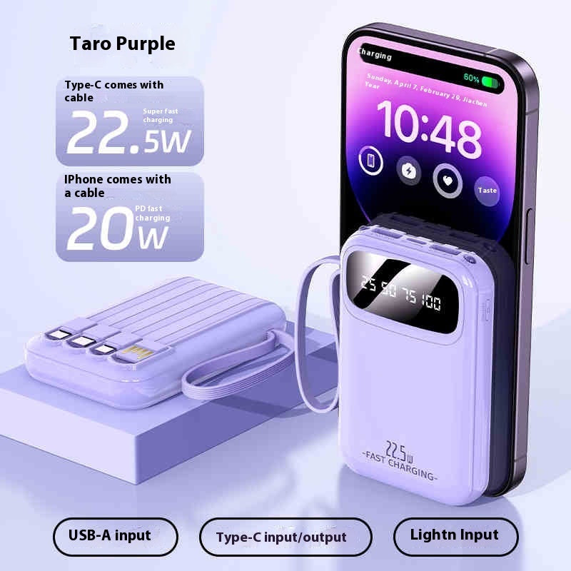 Compact And Portable Large Capacity Power With Cable - portable large capacity power