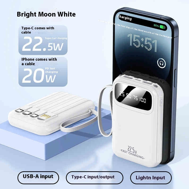 Compact And Portable Large Capacity Power With Cable - portable large capacity power