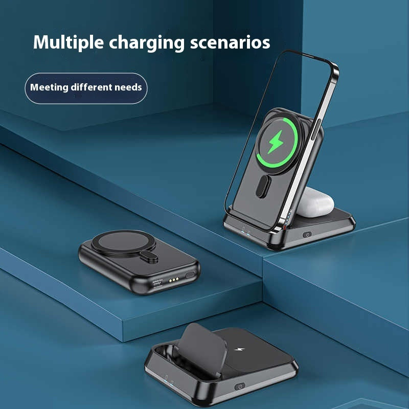 Compact Portable Magnetic Wireless Power Bank 10000mAh for Fast Charging - Teleplus compact portable magnetic wireless