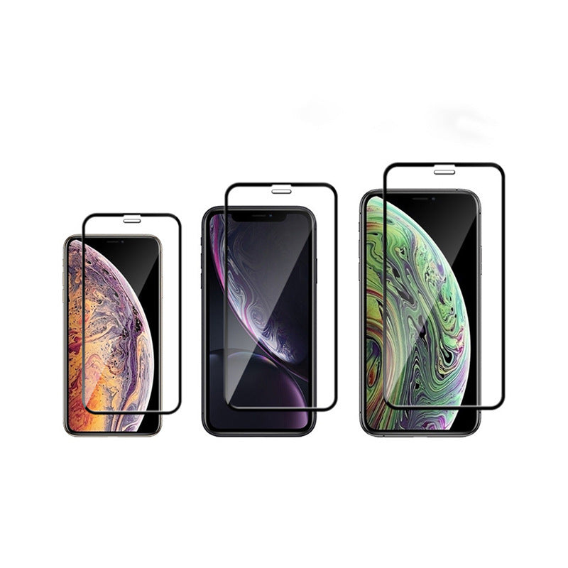 UNited States iPhone Tempered Glass Screen Protector Compatible with Apple Devices CHF - Universal Black Film for 11Pro