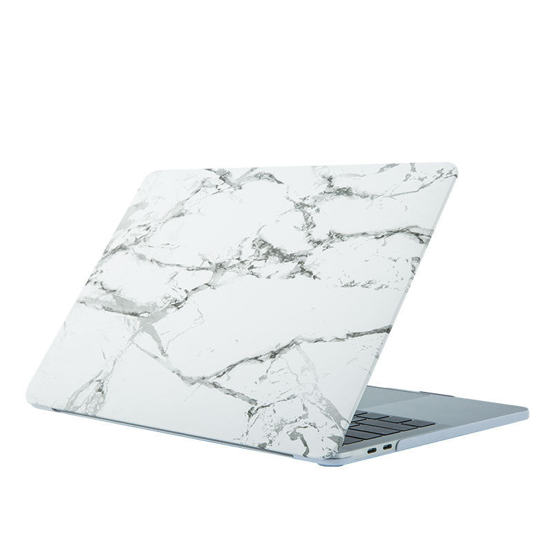 Compatible with Apple Macbook Notebook Computer Protective Shell Air13 Shell Frosted Painted Marble Protective Cover