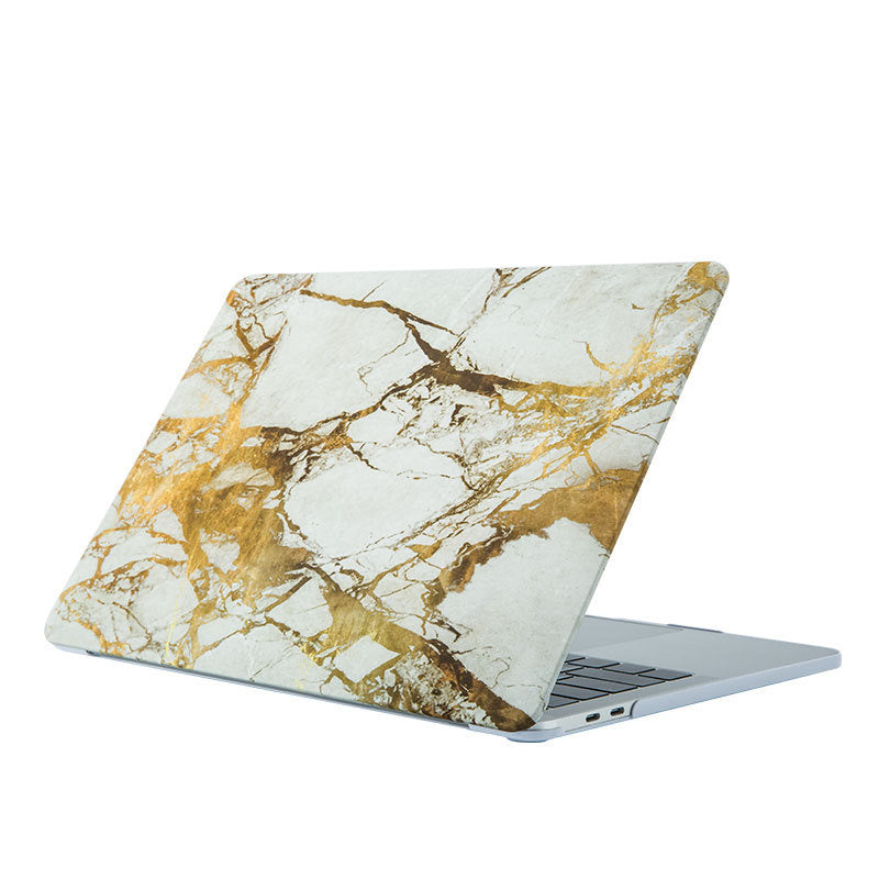 Compatible with Apple Macbook Notebook Computer Protective Shell Air13 Shell Frosted Painted Marble Protective Cover