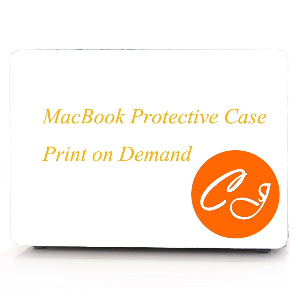 Compatible with Apple MacBook Transparent Plastic Protective Case Printed with Custom Design - Customize Your MacBook