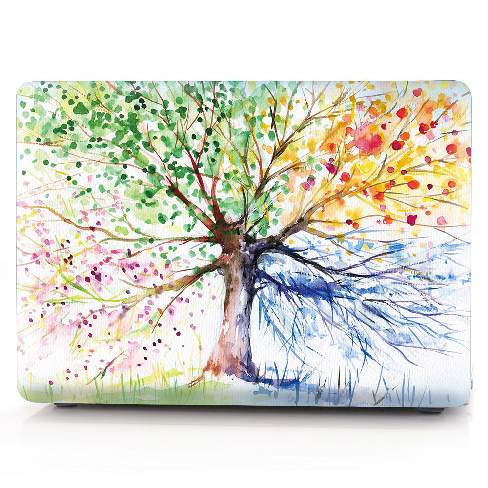 Compatible with Apple MacBook Transparent Plastic Protective Case Printed with Custom Design - Customize Your MacBook