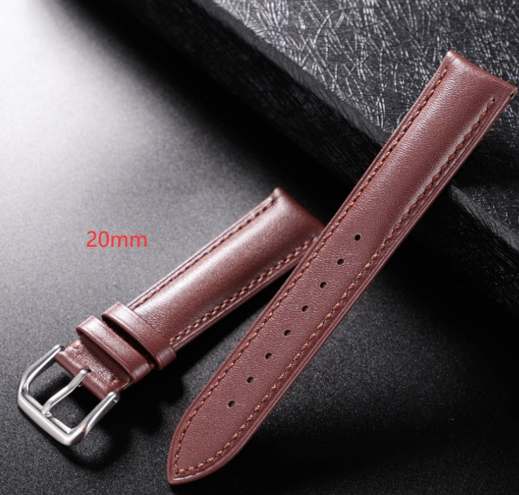 Compatible with Apple Needle grain leather strap - Compatible Needle Grain Leather Strap Width 24MM