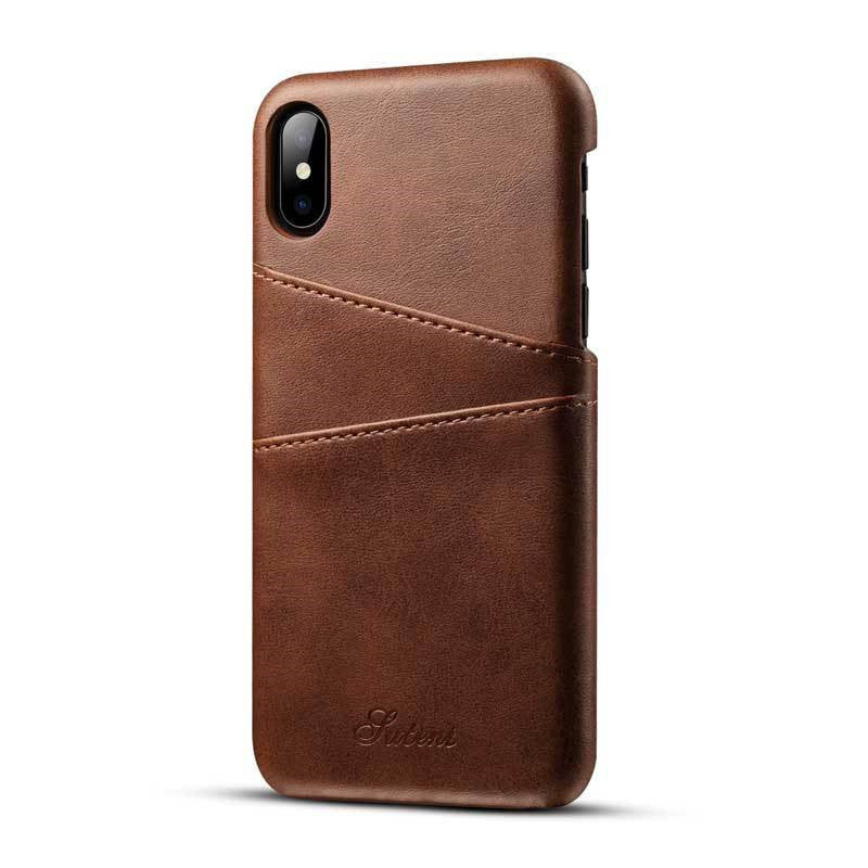 Compatible with Apple Phone Case Protective Leather Business Phone Case - Compatible Leather Phone Case for Apple