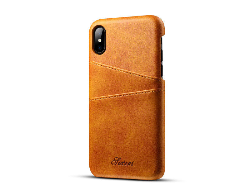 Compatible with Apple Phone Case Protective Leather Business Phone Case - Compatible Leather Phone Case for Apple