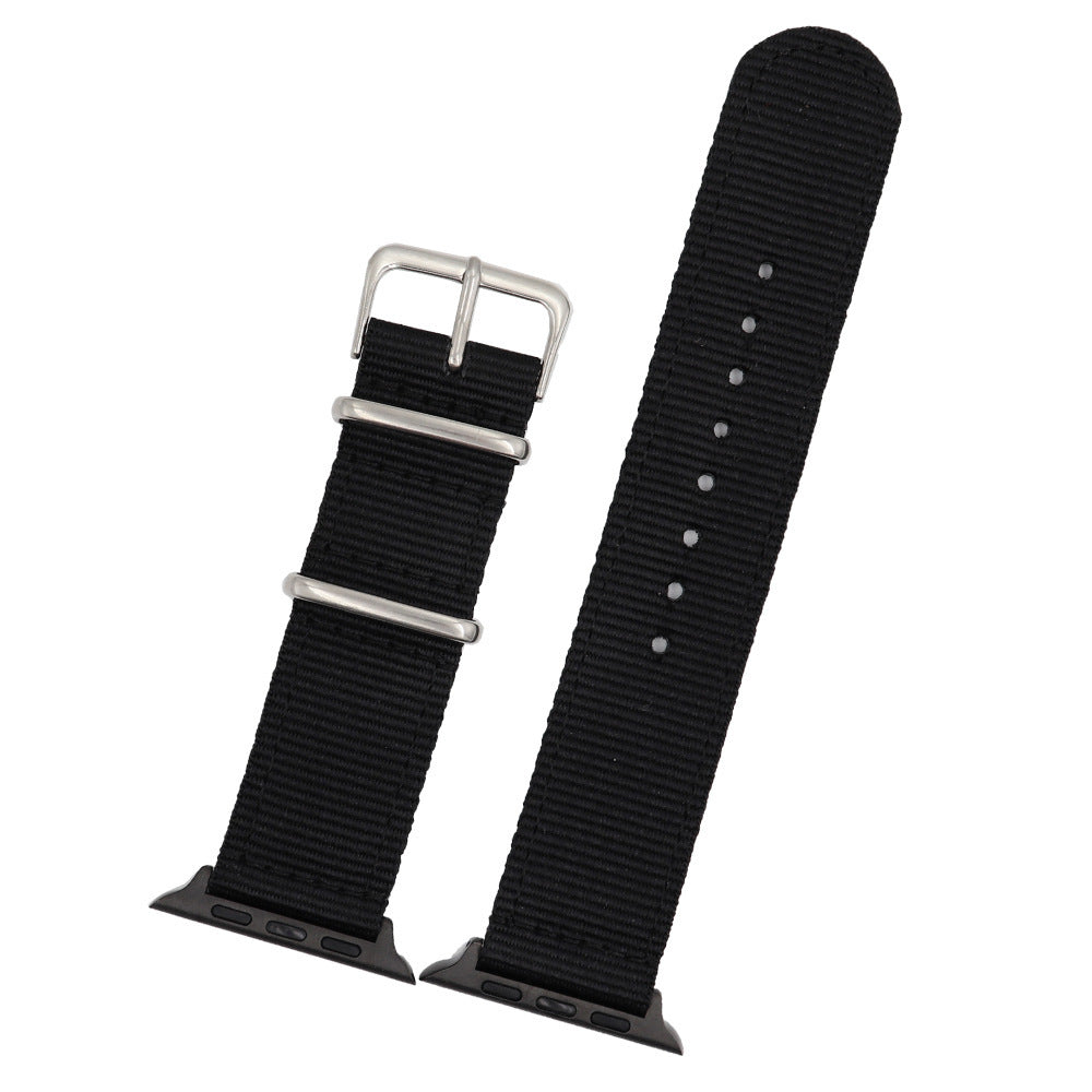 Nylon Canvas Strap for Apple Watch 38mm 42mm Compatible with iPhone Models - nylon canvas strap apple watch