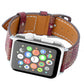 Compatible with Apple Watch strap iwtch strap checkered iWatch leather watchband - Checkered Leather iWatch Strap