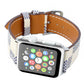 Compatible with Apple Watch strap iwtch strap checkered iWatch leather watchband - Checkered Leather iWatch Strap