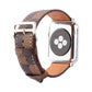 Compatible with Apple Watch strap iwtch strap checkered iWatch leather watchband - Checkered Leather iWatch Strap