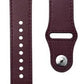 Compatible with Apple Apple Watch123456Se Generation First Layer Leather Iwatch Watch Strap - Stylish Dark Brown Watch