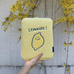 Compatible with Apple Winter Korean Ins Niche Design Lemon Embroidery Letters IPad Tablet Laptop Bag Storage Bag