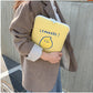 Compatible with Apple Winter Korean Ins Niche Design Lemon Embroidery Letters IPad Tablet Laptop Bag Storage Bag