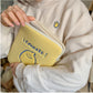 Compatible with Apple Winter Korean Ins Niche Design Lemon Embroidery Letters IPad Tablet Laptop Bag Storage Bag