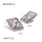 Conch Stainless Steel Earrings Female European And American Net Red Beach Style - Stainless Steel Conch Earrings