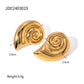 Conch Stainless Steel Earrings Female European And American Net Red Beach Style - Stainless Steel Conch Earrings