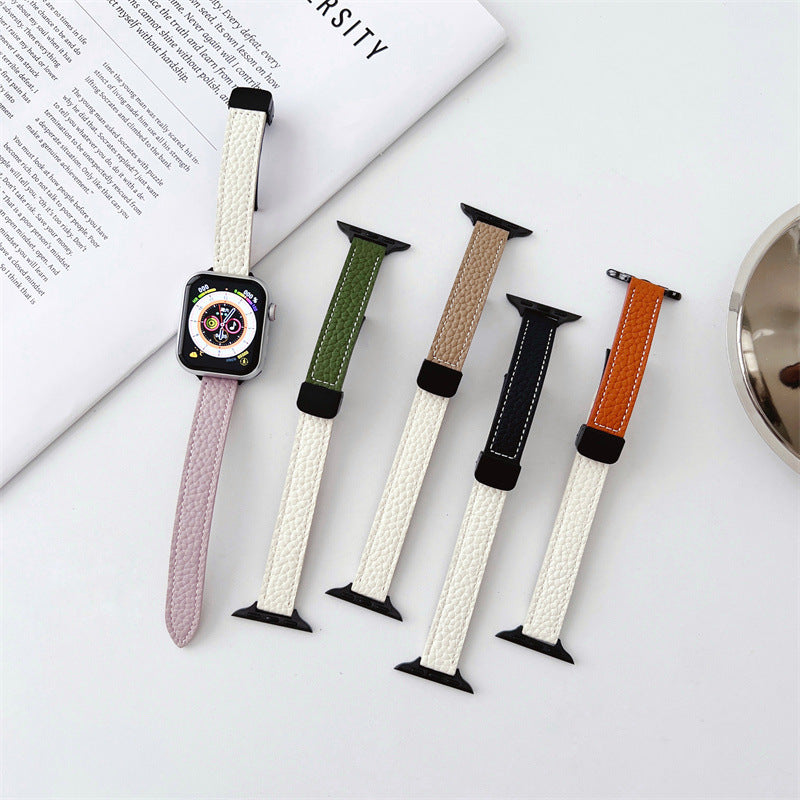 Contrast Color Watch Bands for Apple Watches in the United States CHF - Leather Strap 40mm 41mm united states chf