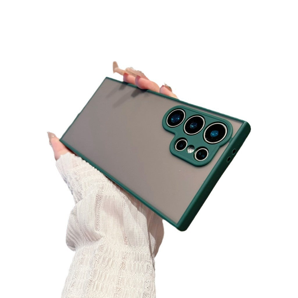 Contrast Color Silicone Protective Cover for Samsung with Frosted Finish - contrast color silicone frosted protective