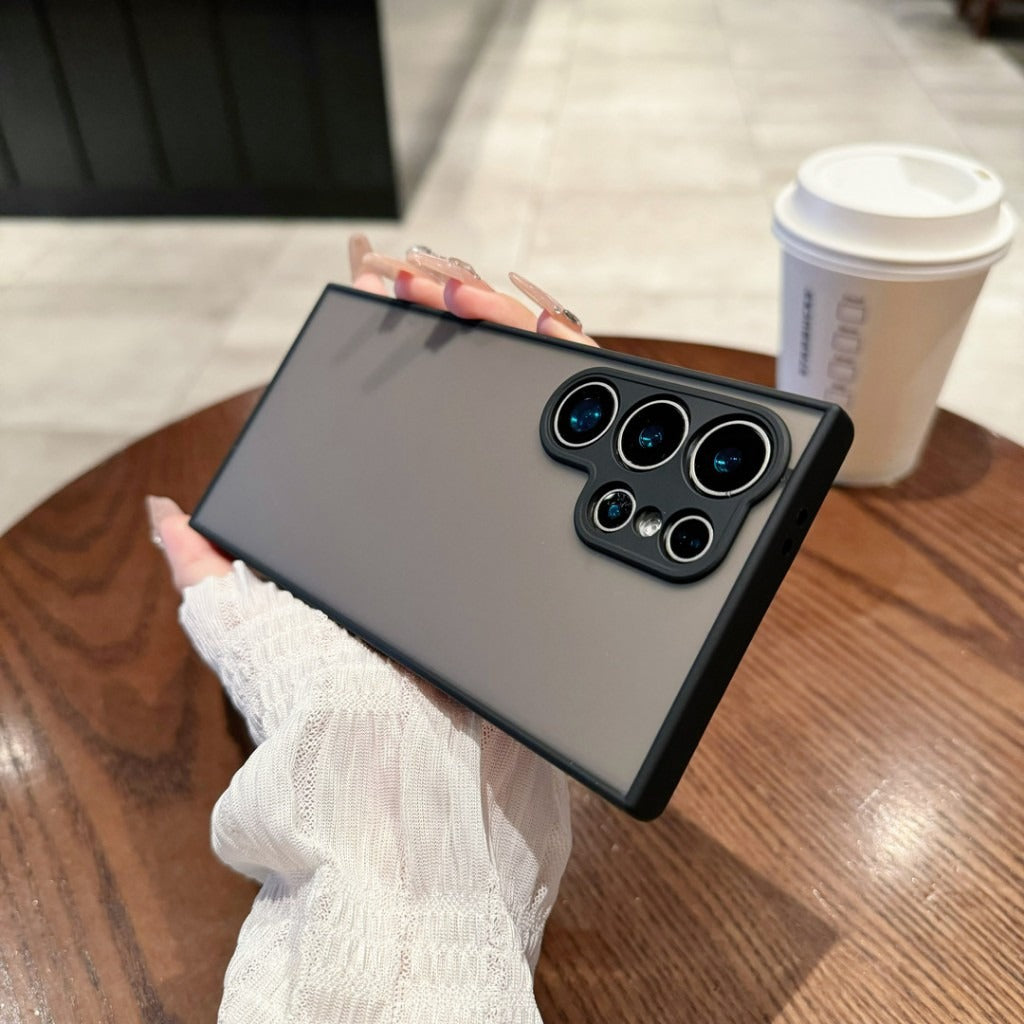 Contrast Color Silicone Protective Cover for Samsung with Frosted Finish - contrast color silicone frosted protective