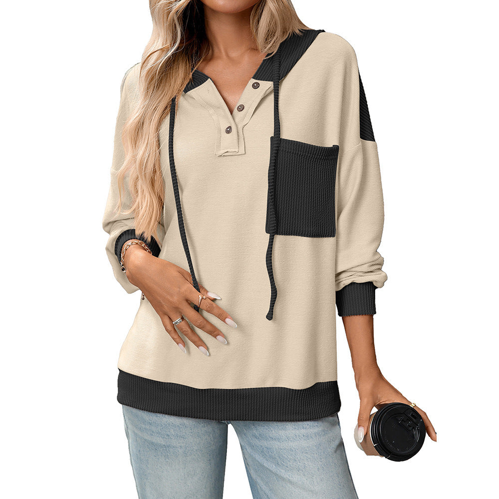 Contrast Color Twist Strip Pullover Street Fashion Sweater in Multiple Colors - Teleplus contrast color twist strip