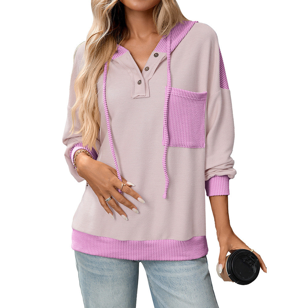 Contrast Color Twist Strip Pullover Street Fashion Sweater in Multiple Colors - Teleplus contrast color twist strip