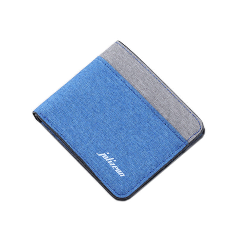Contrast Color Wallet with Polyester Lining for Daily Use in the United States - Trendy Stylish Men contrast color