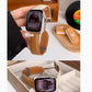 Contrast Leather Magnetic Buckle Strap - Contrast Leather Magnetic Buckle Watch Strap Film Delivery