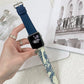 Contrasting Pattern Leather Watch Wristband for Apple Models - Laughing in Style with a contrasting pattern leather
