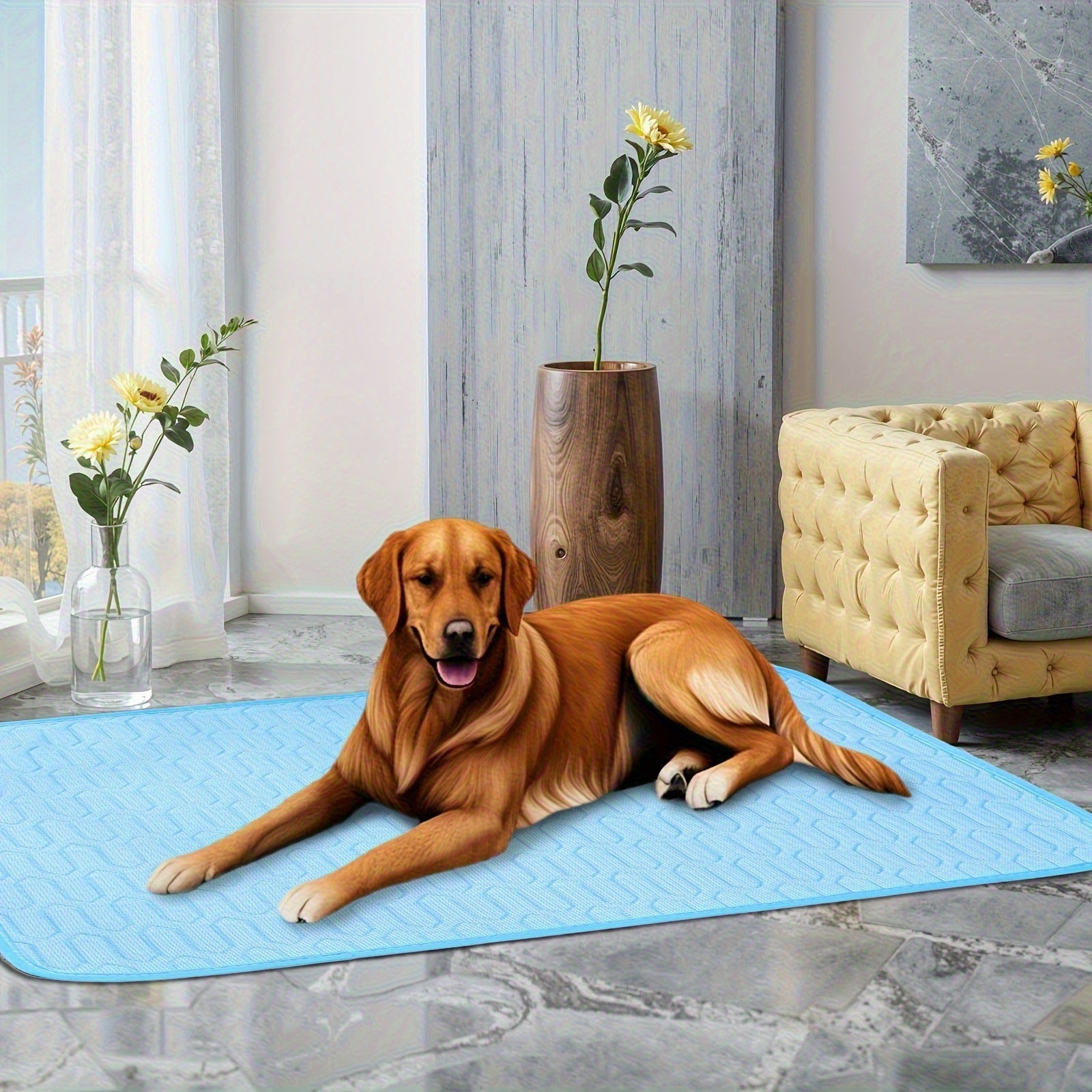 Cooling Silk Pad Pet Bed for Small Dogs and Cats Summer Sleeping Mat - Teleplus silk pad