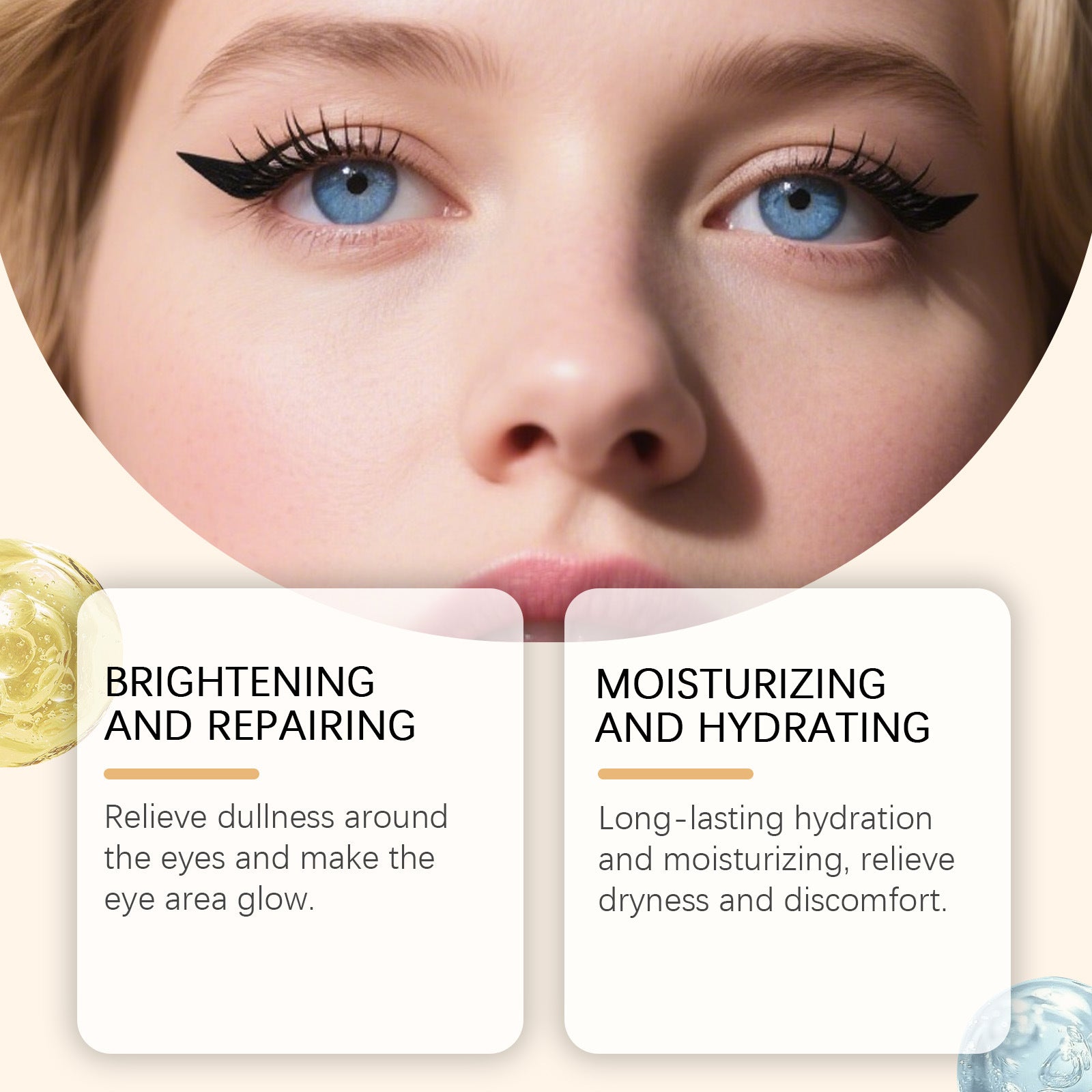 Copper Peptide Eye Cream Anti Aging Hydrating Firming Skincare Treatment
