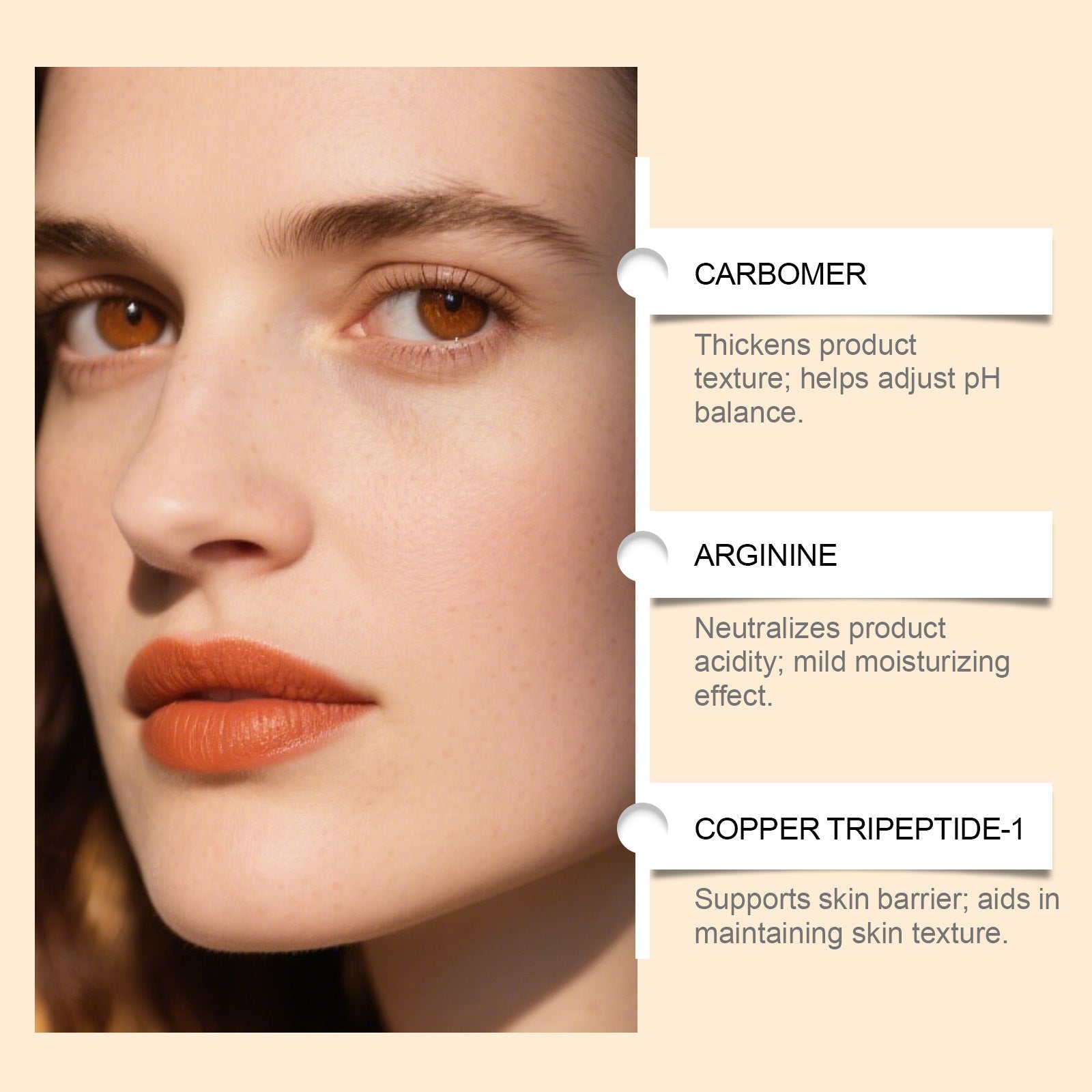 Copper Peptide Eye Cream Anti Aging Hydrating Firming Skincare Treatment