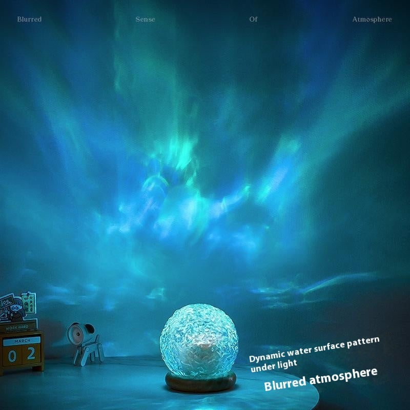 Corrugated Bedside Small Night Lamp Bedroom Decorative Ambience with Remote Control - Decor corrugated bedside small