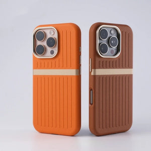 Corrugated Magnetic Phone Case Business Leather Phone Case