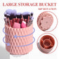 Corrugated Nylon Wool Makeup Brushes Suit with Rotating Barrel 18 Pack - Teleplus makeup brushes suit rotating barrel