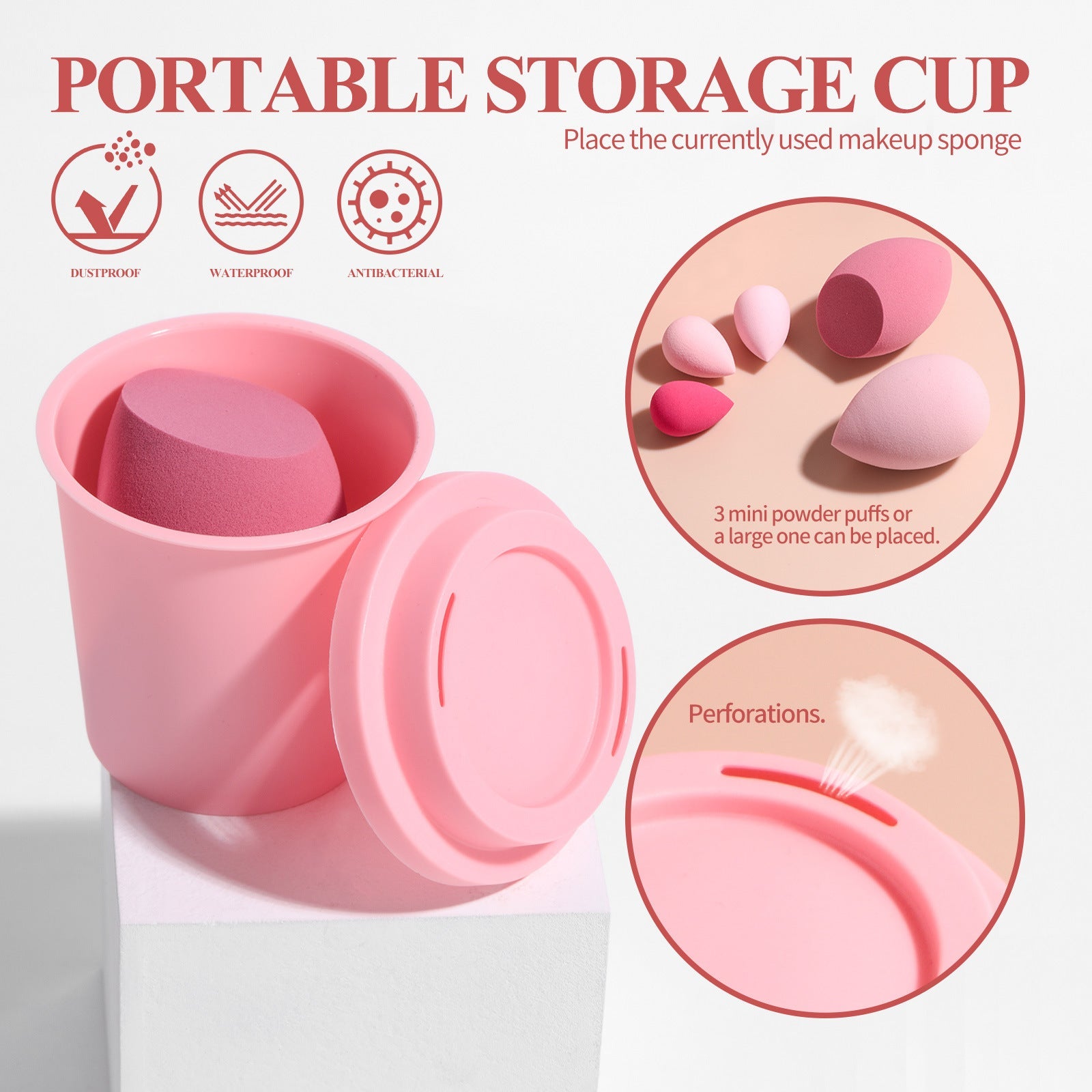 Corrugated Nylon Wool Makeup Brushes Suit with Rotating Barrel 18 Pack - Teleplus makeup brushes suit rotating barrel