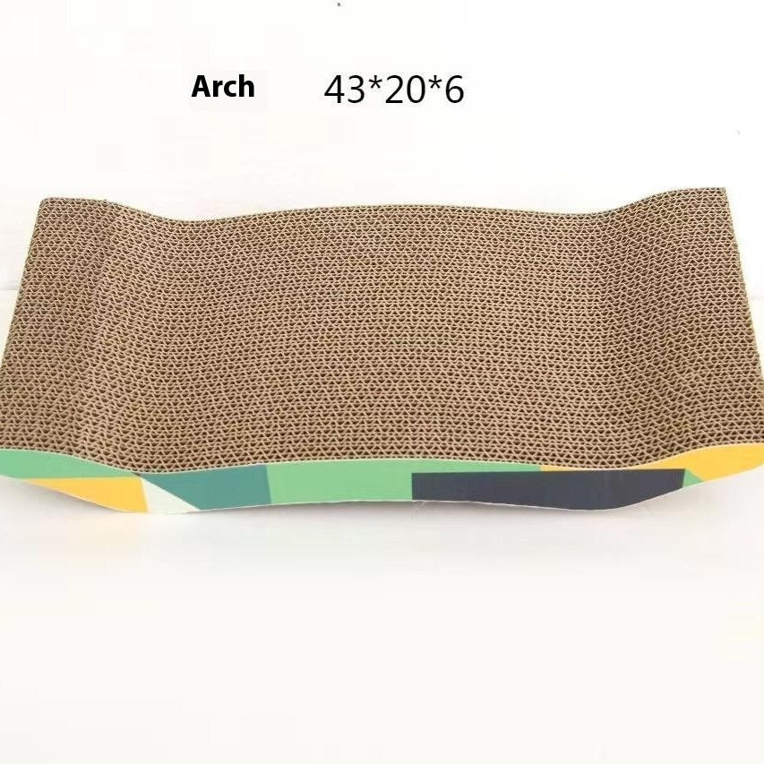 Corrugated Paper Cat Scratch Board Straight Plate Scratcher Furniture - Teleplus cat scratch board corrugated paper
