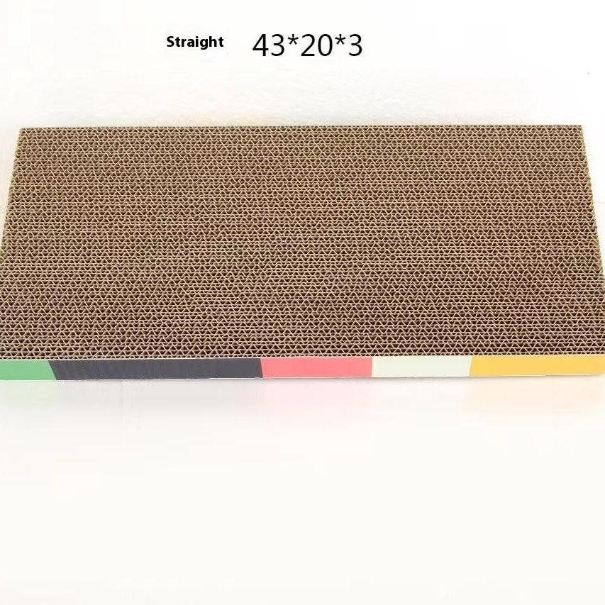 Corrugated Paper Cat Scratch Board Straight Plate Scratcher Furniture - Teleplus cat scratch board corrugated paper