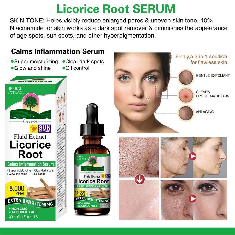 Cosmetic Facial Skin Care Licorice Root Fluoride - Glow with Licorice Root Fluoride Skin Care Magic