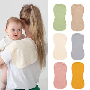 Cotton Gauze Layers Sweat-Absorbing Baby Burp Towel for Mess Management - Mini Makers cotton gauze layers